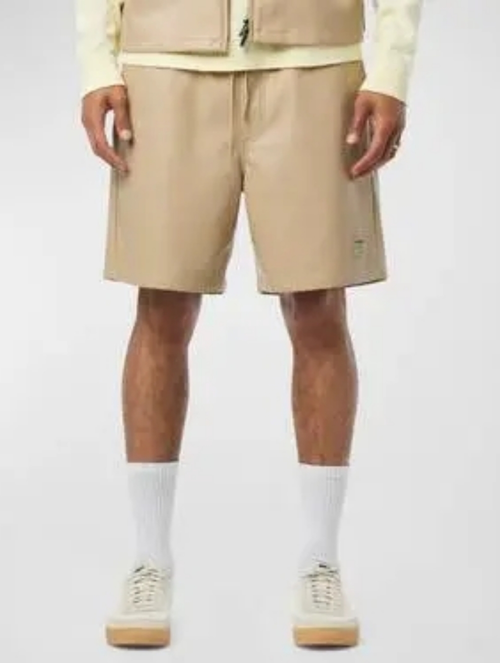 Title: Hudson Men's Vegan Leather Drawstring Shorts